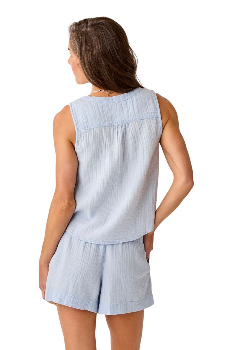 Kayla Gauze Tank, Alternate, color, Kentucky