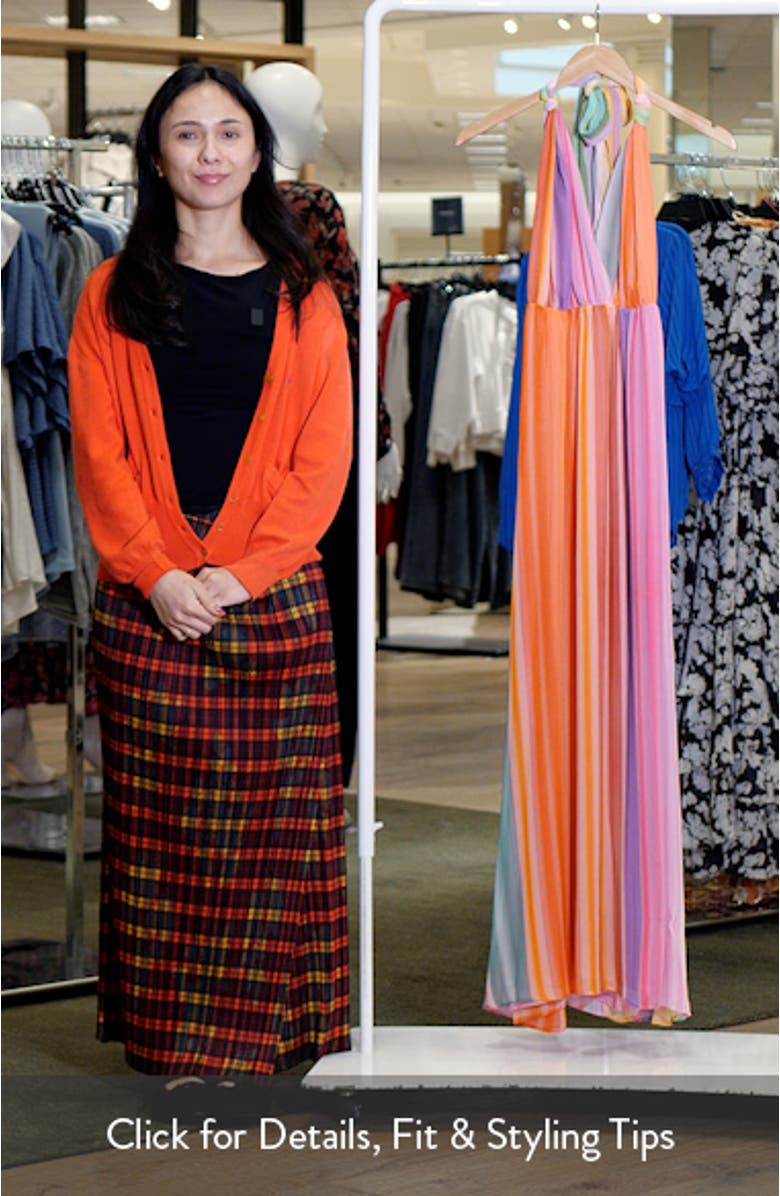 Stripe Chiffon Sundress, sales video thumbnail