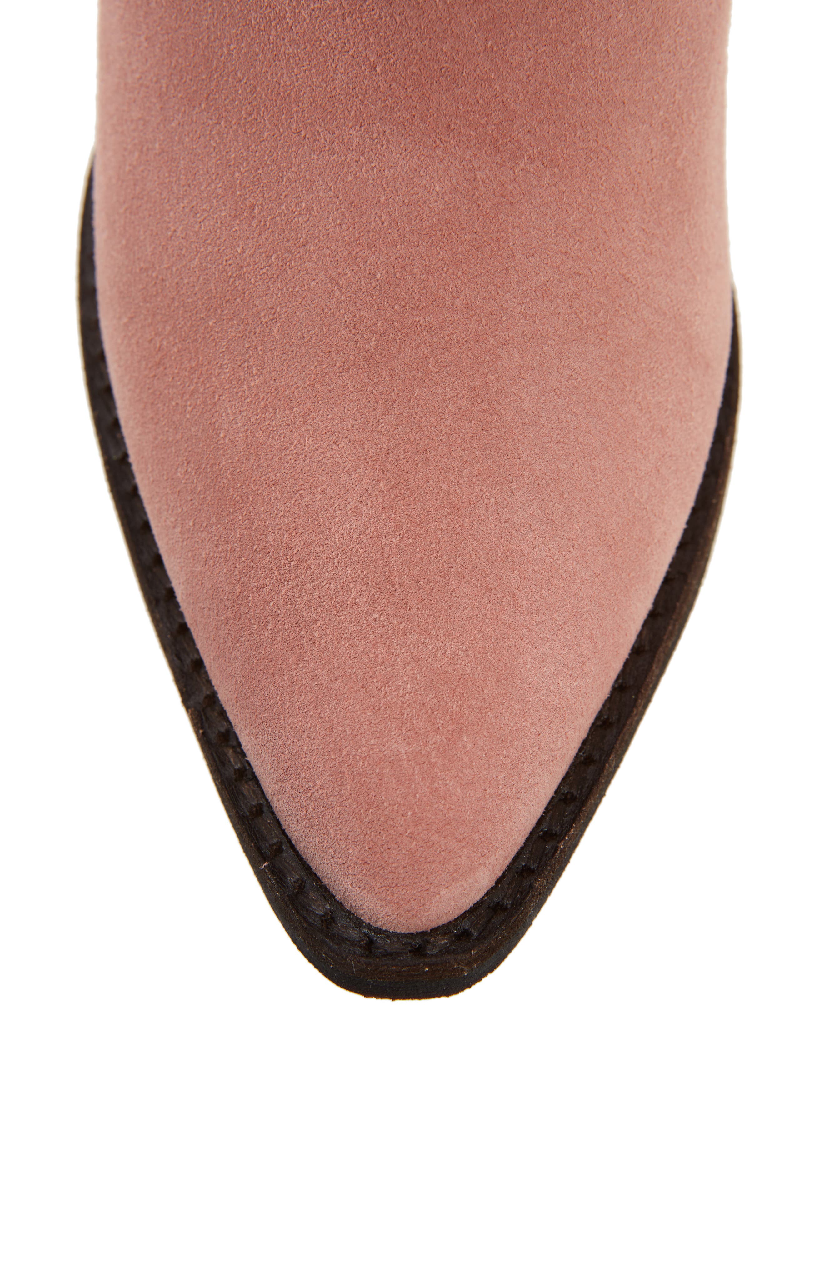 Calvera Knee-High Boot, Alternate, color, PINK SUEDE