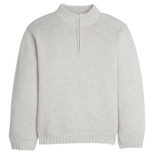 Little English Kids' Quarter Zip Sweater in Gray 