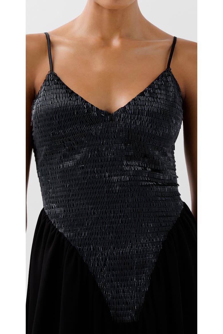 Beads Dress, Alternate, color, Black