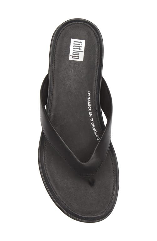 Shop Fitflop Gracie Flip Flop In All Black