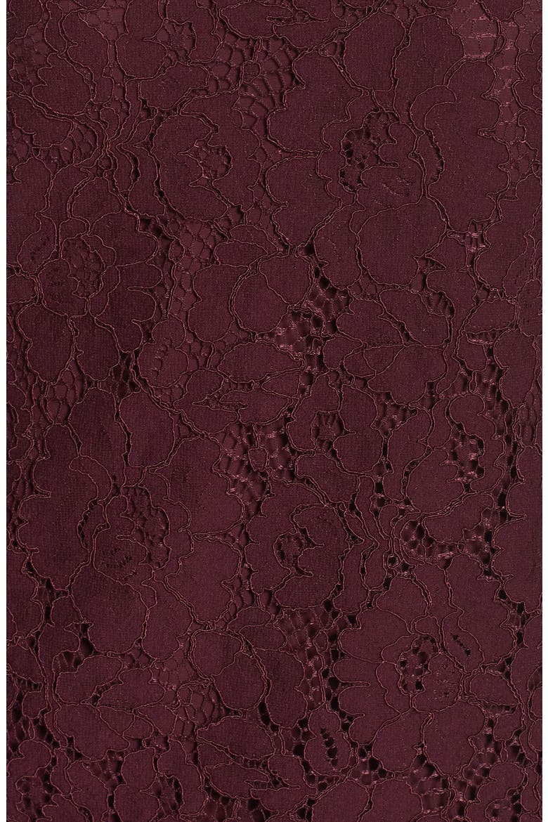 Lace Shift Dress, Alternate, color, MERLOT