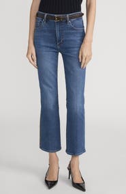 FRAME The Reboot High Waist Crop Flare Jeans