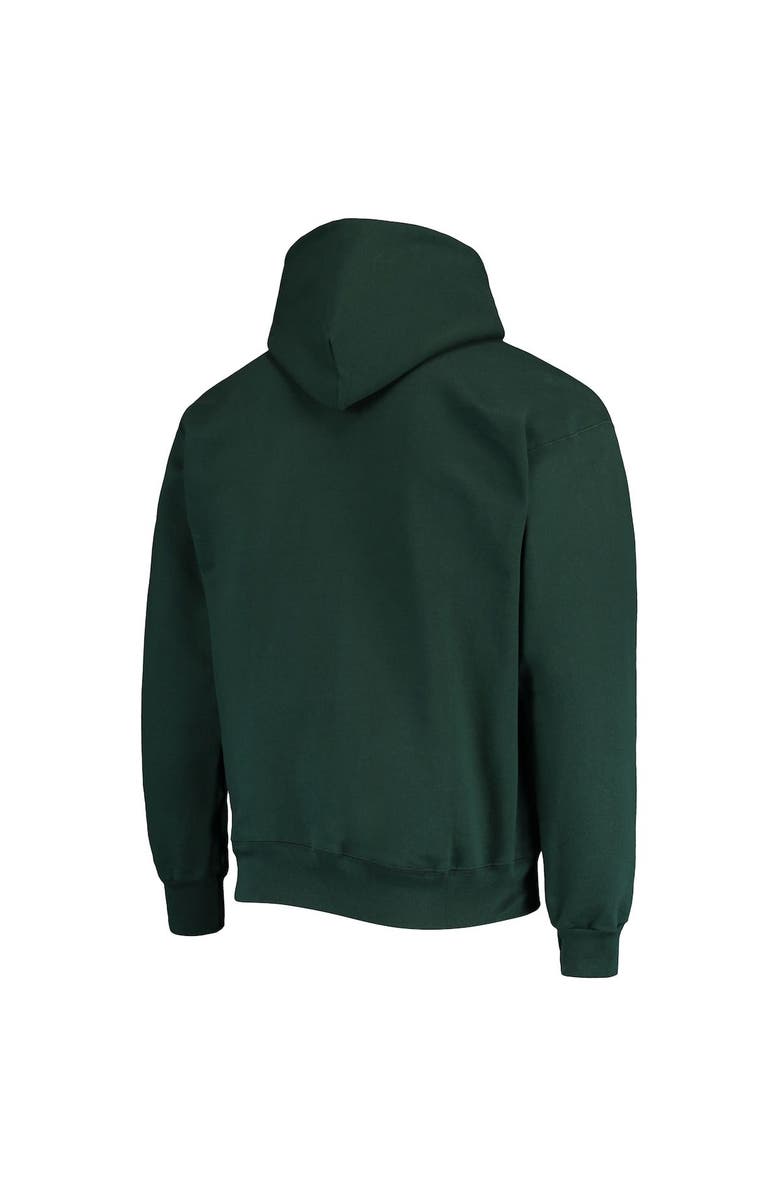 Beast Mode Men's Hunter Green Beast Mode Collegiate Wordmark Pullover Hoodie, Alternate, color,
