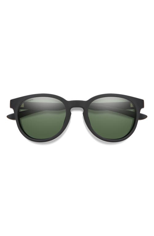 Smith Eastbank 52mm Chromapop™ Polarized Round Sunglasses In Black