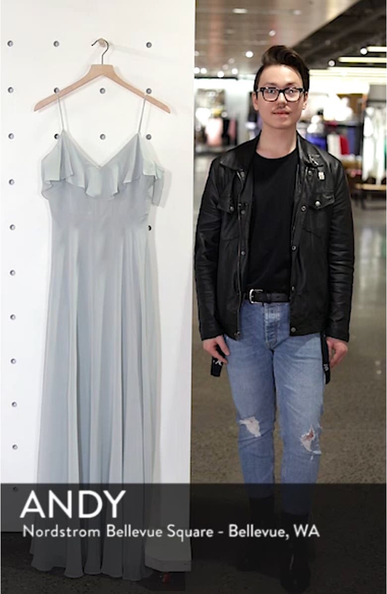 Cold Shoulder Chiffon Gown, sales video thumbnail