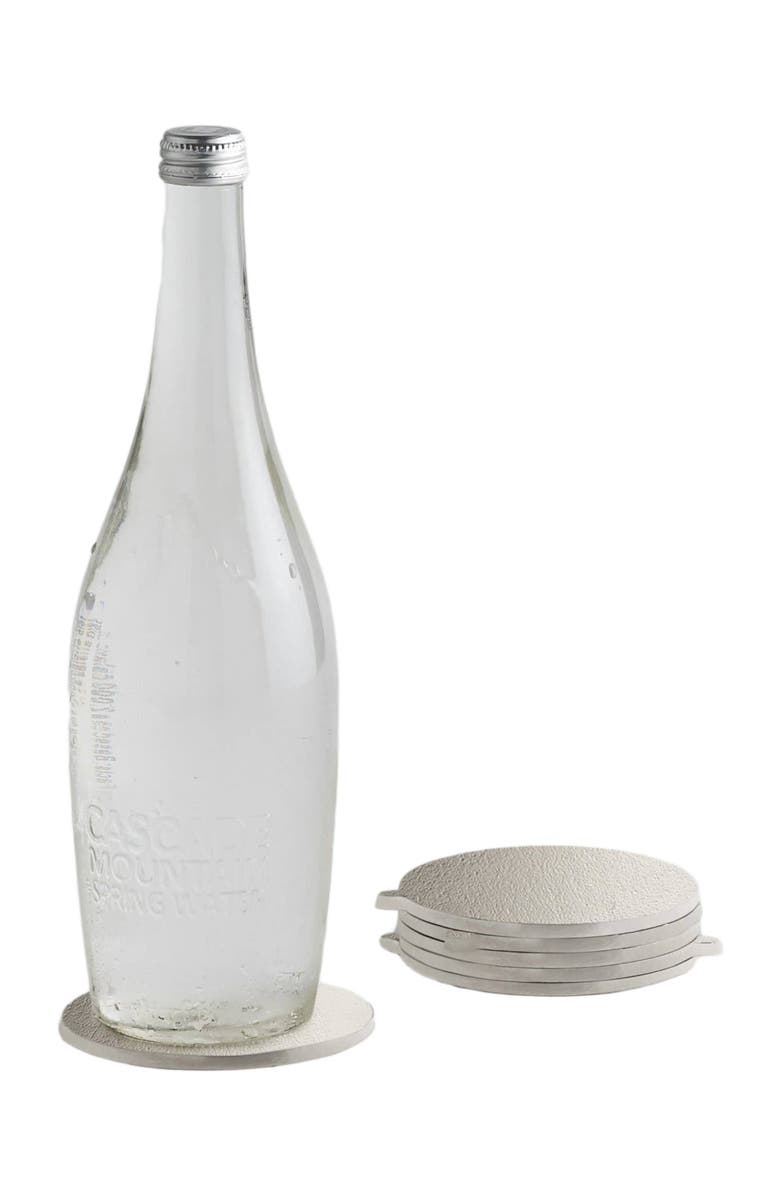 The Collective Nickel Coasters Set of 6, Main, color, Nickel