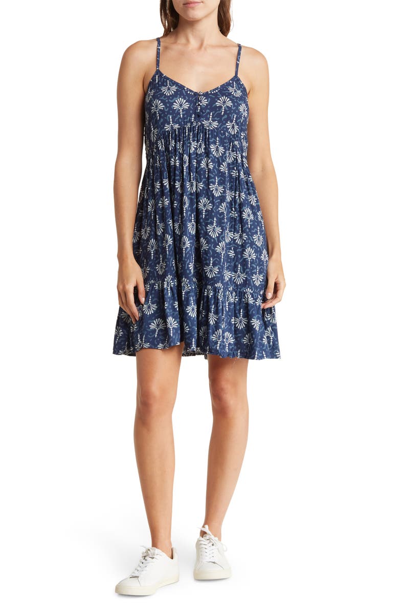 Angie Spaghetti Strap 3-Button Dress, Main, color, 