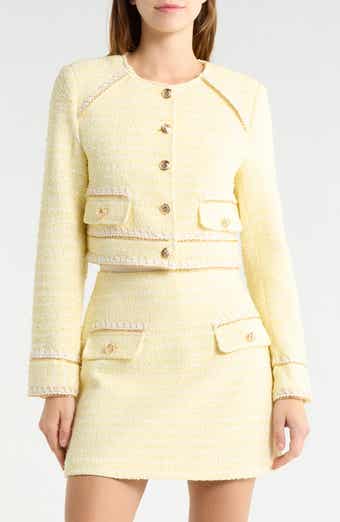 Metallic Tweed Crop Jacket