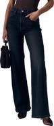 LE JEAN Column High Waist Wide Leg Jeans