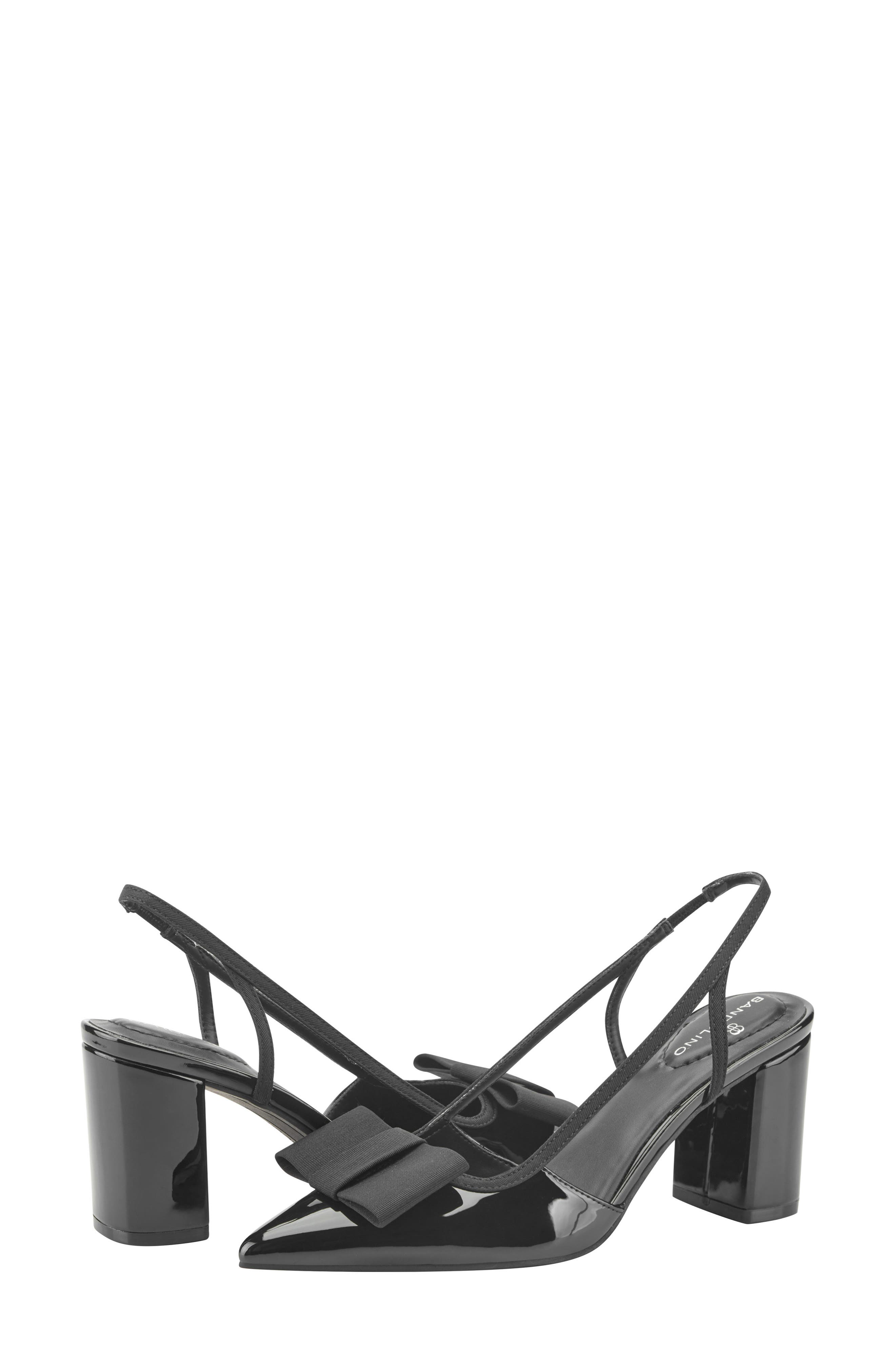 Sanessa Slingback Block Heel Pump, Alternate, color, BLACK