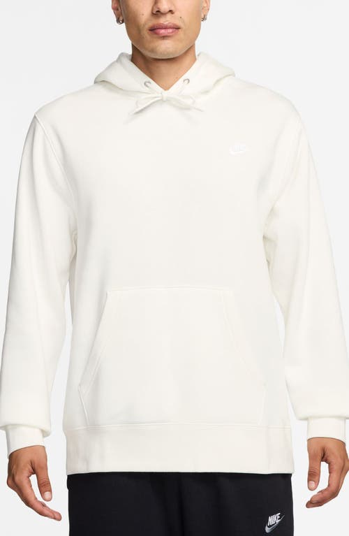 Nike Club Fleece Pullover Hoodie In Neutral
