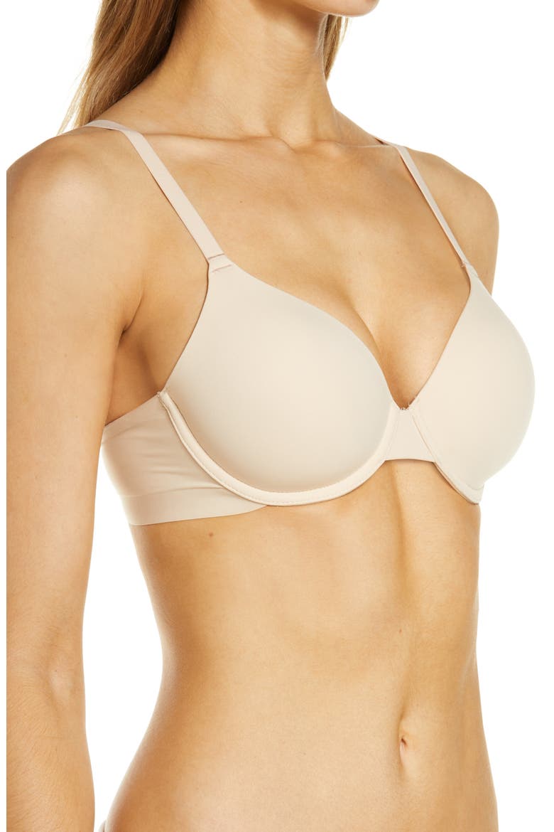 Comfort First Underwire T-Shirt Bra, Alternate, color, SAND