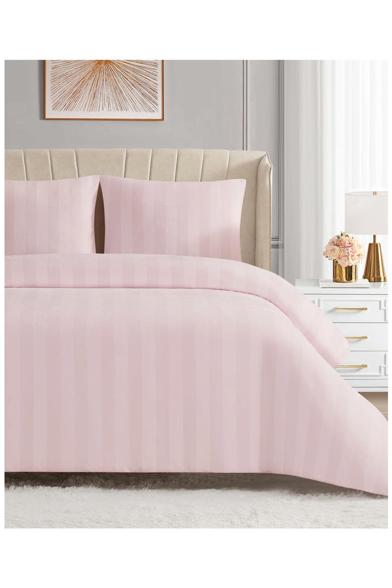 Jenny Velour Comforter Set, Alternate, color, LIGHT PINK