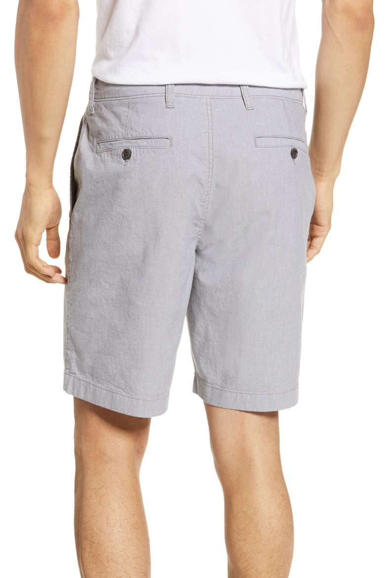 Ballard Slim Fit Stretch Chambray Shorts, Alternate, color, NAVY IRIS