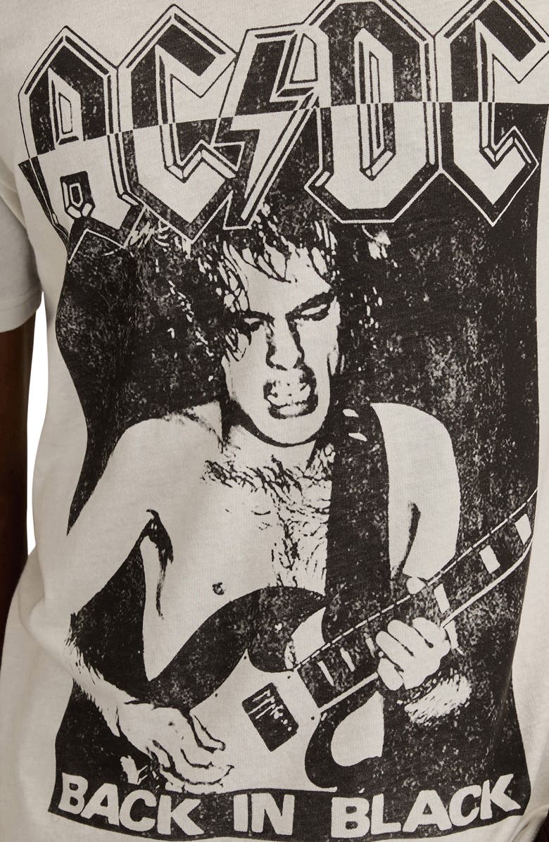 Lucky Brand AC/DC Black in Black Graphic T-Shirt, Alternate, color,