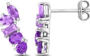 Julianna B. Gemstone Multi-Cut Drop Earrings Sterling Silver