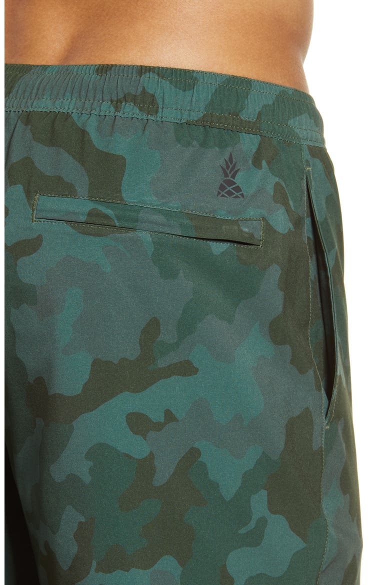 The You Can't See Mes Shorts, Alternate, color, DARK GREEN