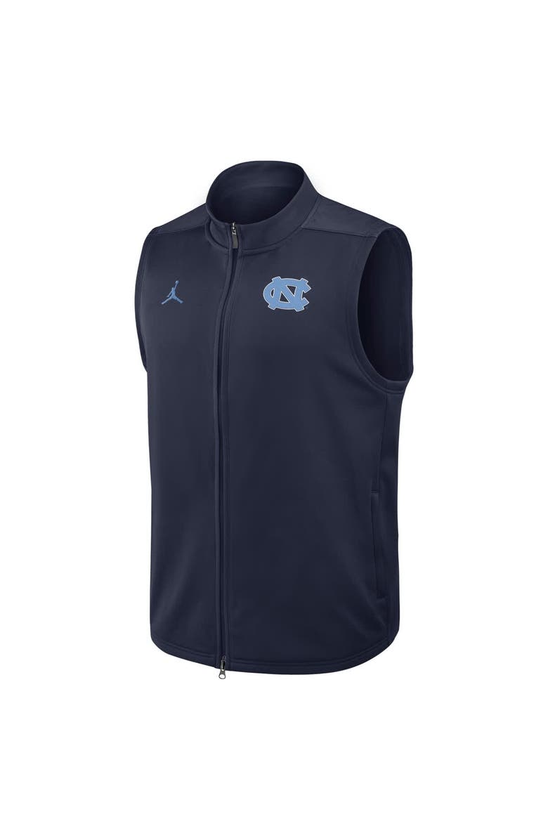 Jordan Brand Men's Jordan Brand Navy North Carolina Tar Heels Primetime Victory Performance Full-Zip Vest, Alternate, color, Navy