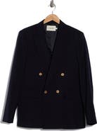 FRAME Double Breasted Wool Blazer