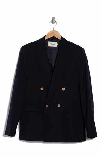 FRAME Double Breasted Wool Blazer