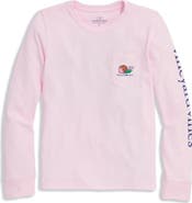 vineyard vines Kids' Whale Logo Pocket Long Sleeve Graphic T-Shirt