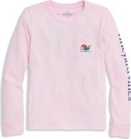 vineyard vines Kids' Whale Logo Pocket Long Sleeve Graphic T-Shirt
