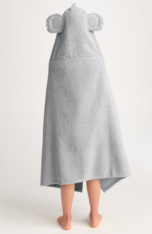 Lands' End Kids Cotton Hooded Towel In Koala
