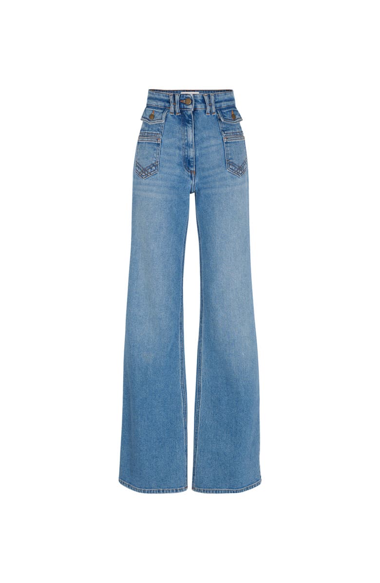 GERARD DAREL Anna Flared High Waisted Jeans, Alternate, color, Jeans