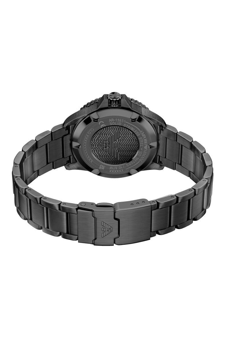 World Explorer Solar Chronograph Bracelet Watch, 43.5mm, Alternate, color, BLACK