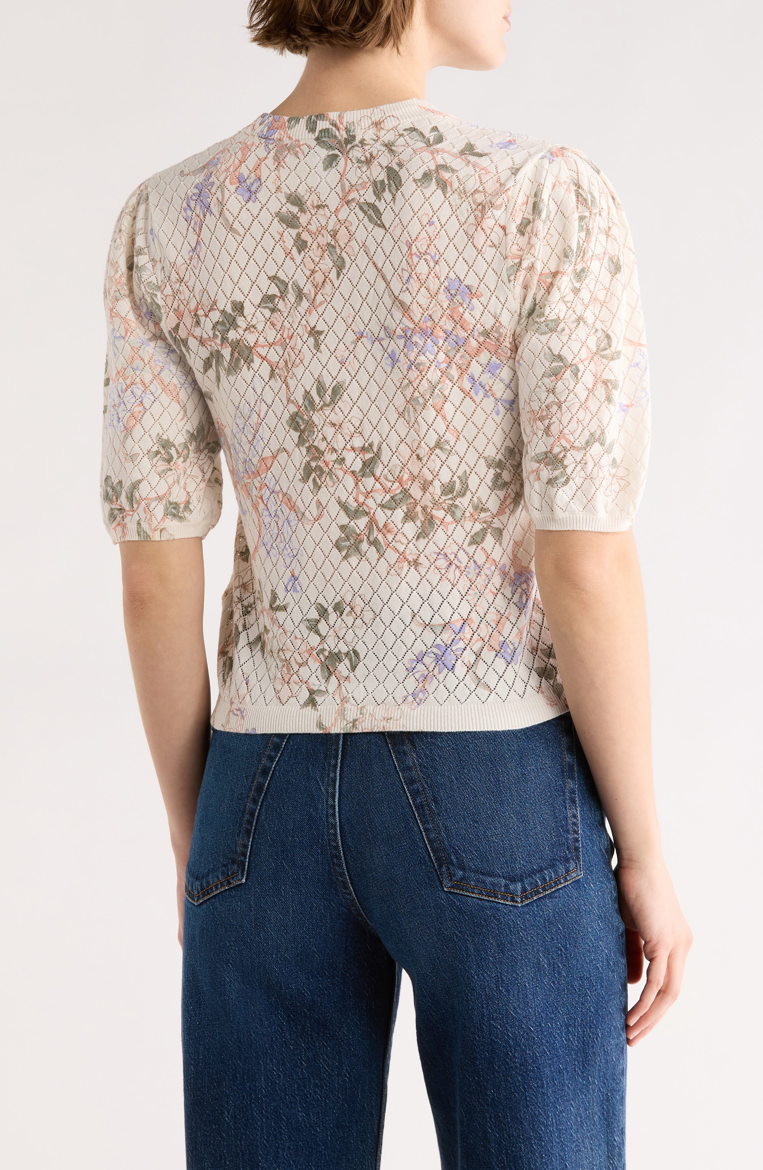 Pointelle Stitch Sweater - image 2