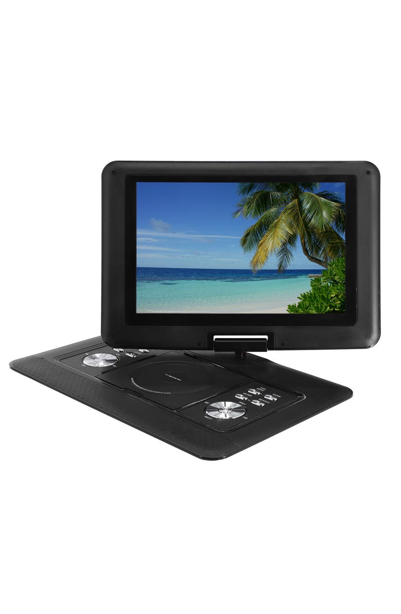 Trexonic 14.1in Portable TV+DVD Player with Swivel TFT-LCD Screen and USB,SD,AV,HDMI Inputs, Alternate, color, Black