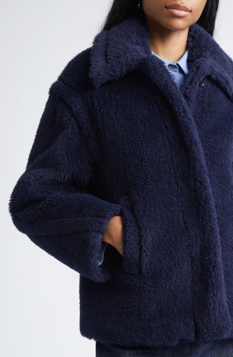 Fuggito Alpaca, Virgin Wool & Silk Blend Teddy Coat