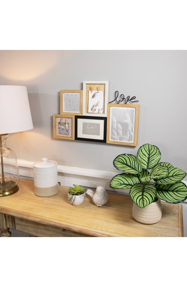 Northlight Wooden "Love" Wall Collage Photo Frame - 20.75" - Beige and Black, Alternate, color, Beige