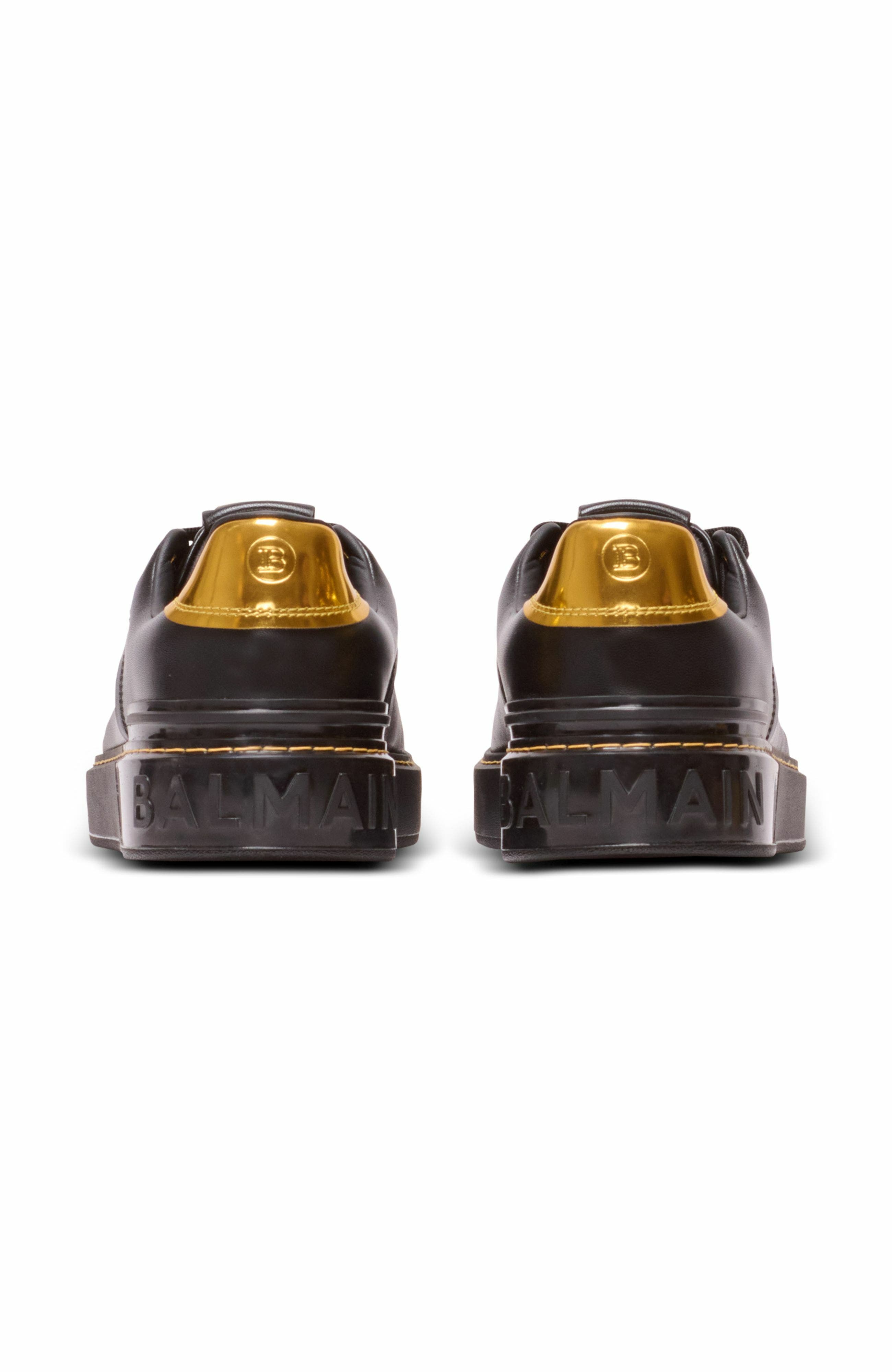 Balmain B-Court Trainers In Calfskin, Alternate, color, 