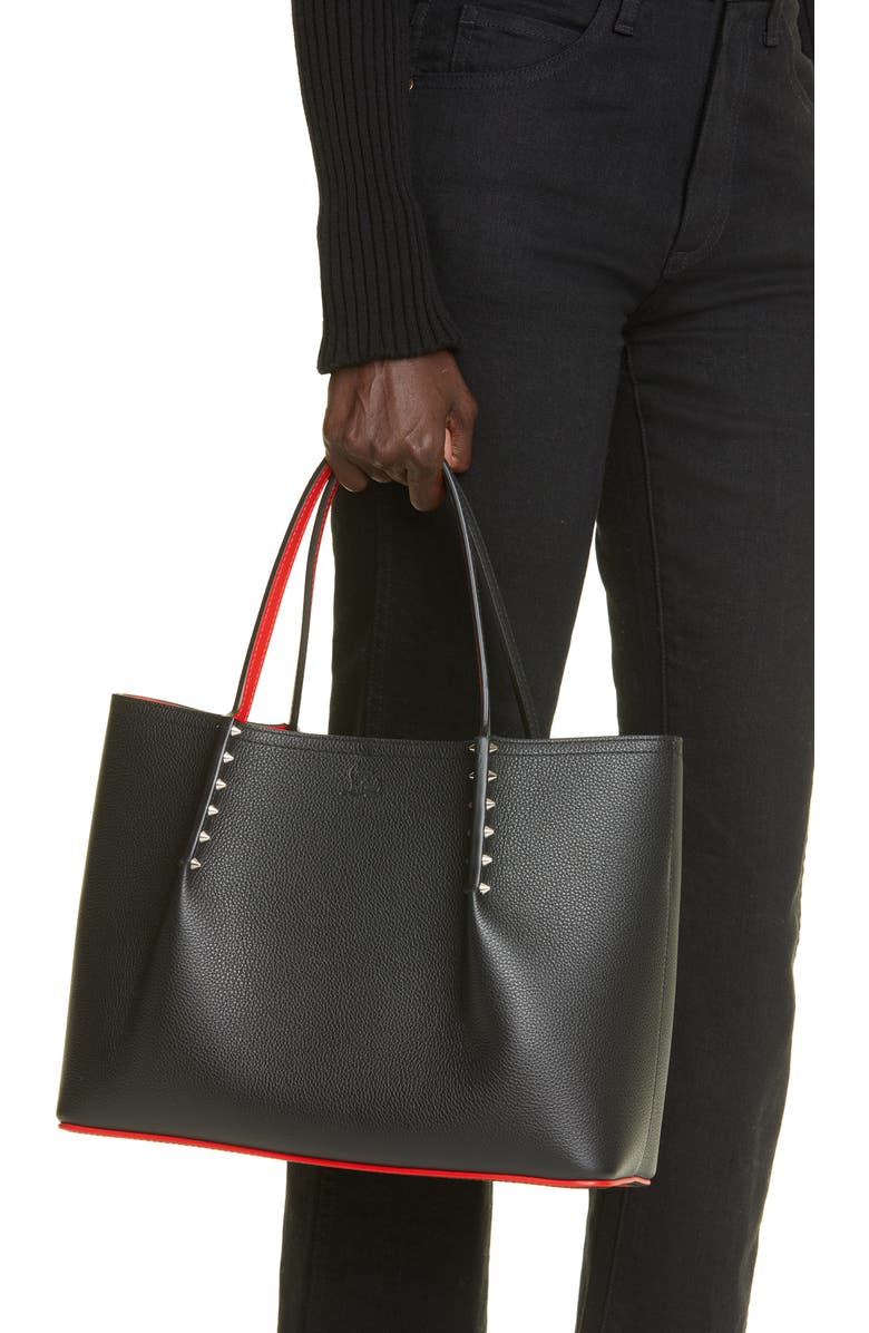 Christian Louboutin Small Cabarock Empire Calfskin Tote, Alternate, color,