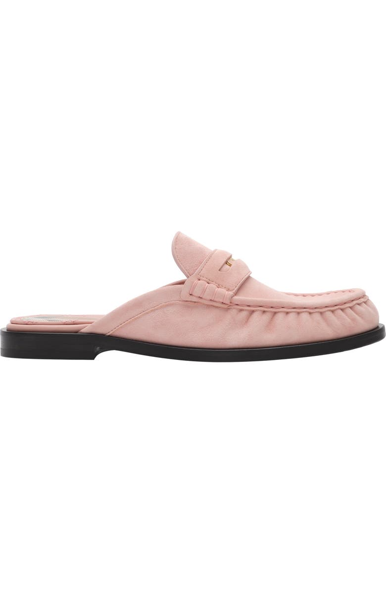 Burberry Leather Cadet Mules, Main, color, Peony Pink