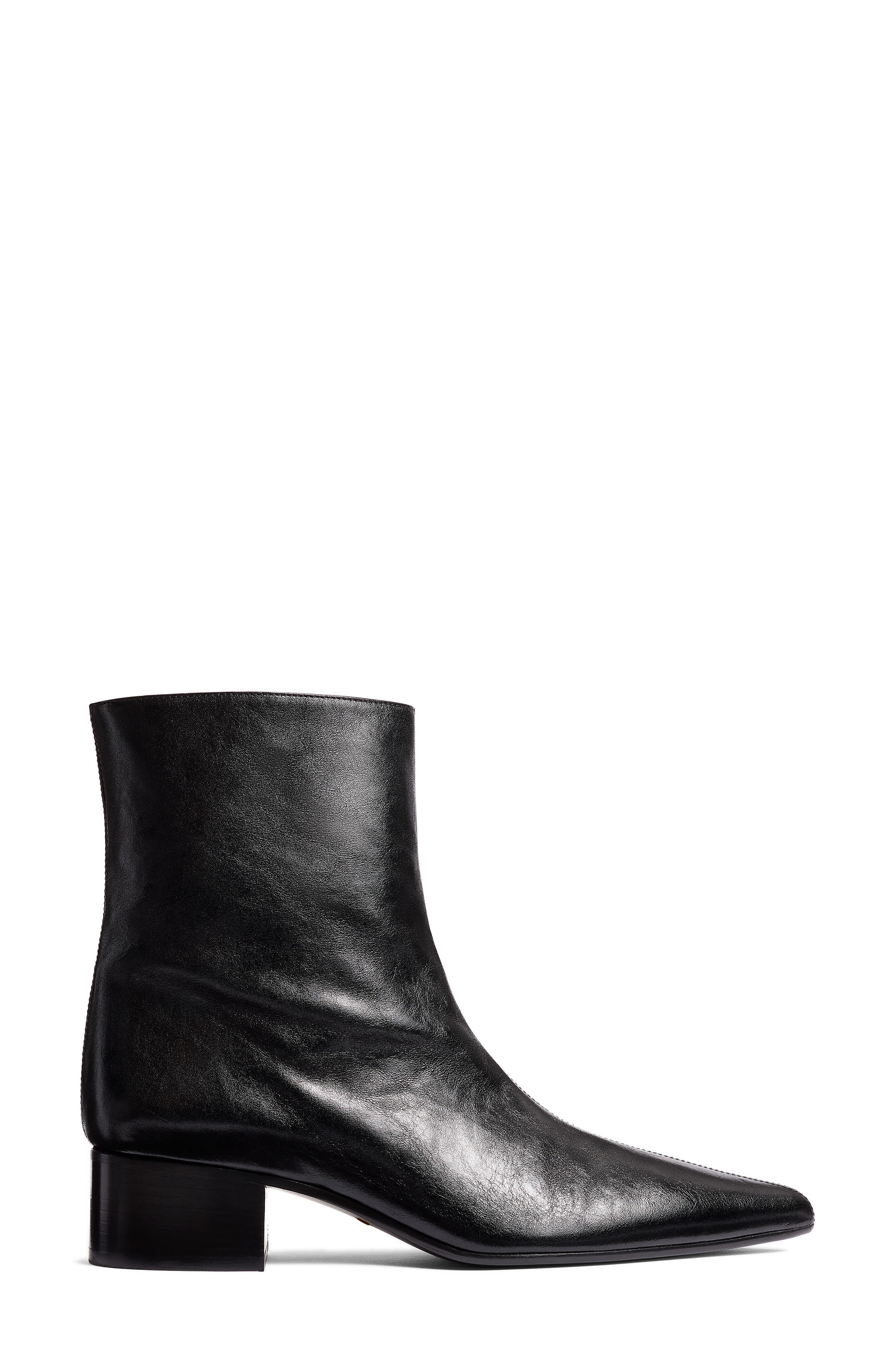 Khaite Andee Pointed Toe Ankle Boot, Alternate, color, 