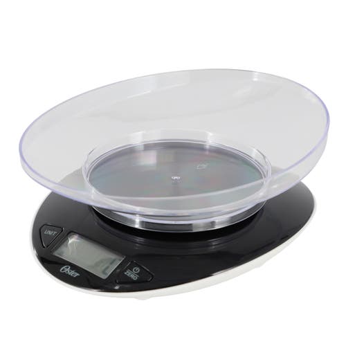 Oster Lydell 2 Piece Digital Kitchen Scale With Bowl In Black