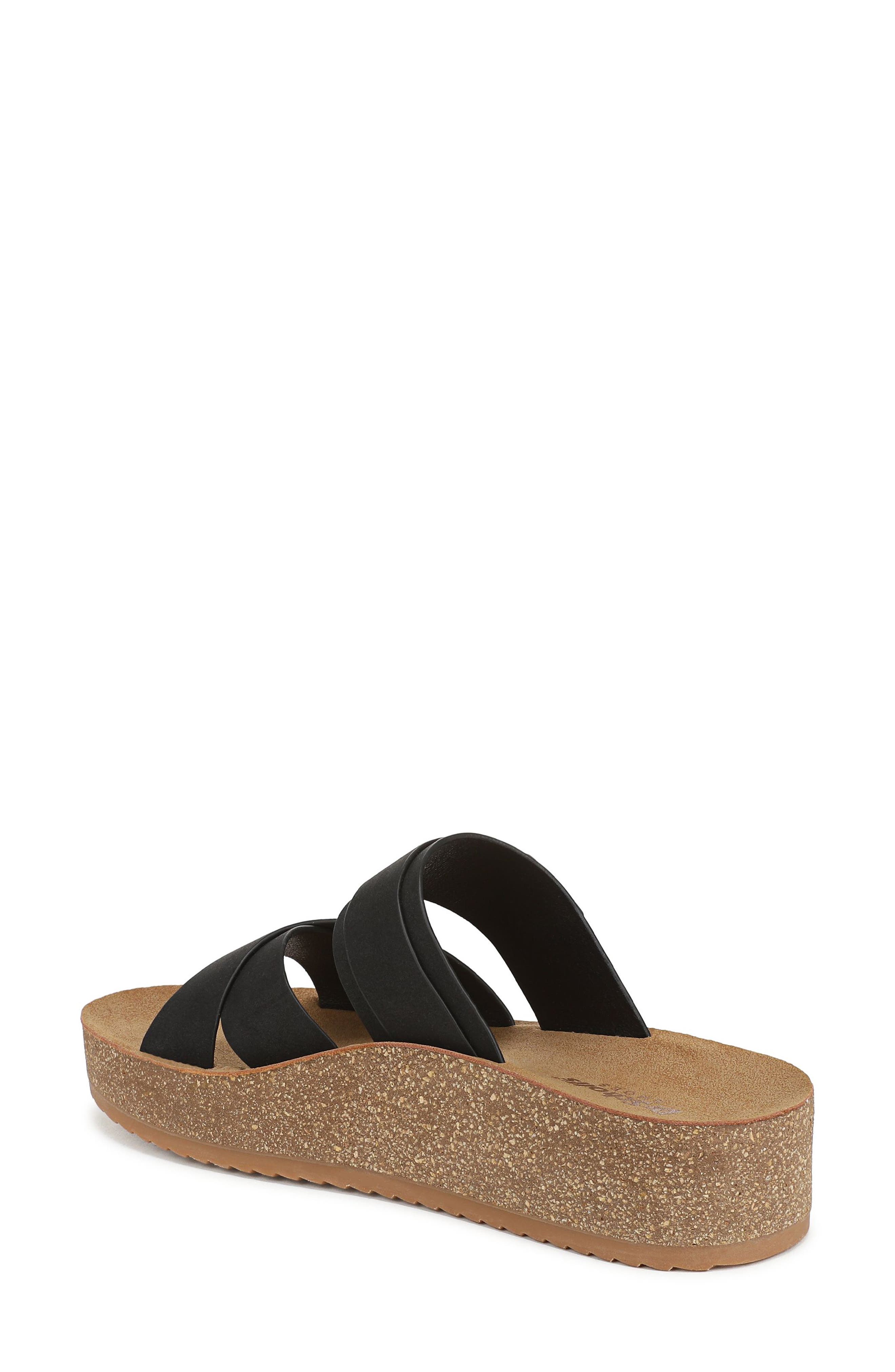 Dr. Scholl's Happy Day Wedge Sandal, Alternate, color, Black