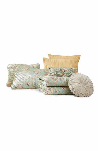 SOUTHSHORE FINE LINENS Jacobean Willow 7-Piece Oversized Quilt Bedding Set