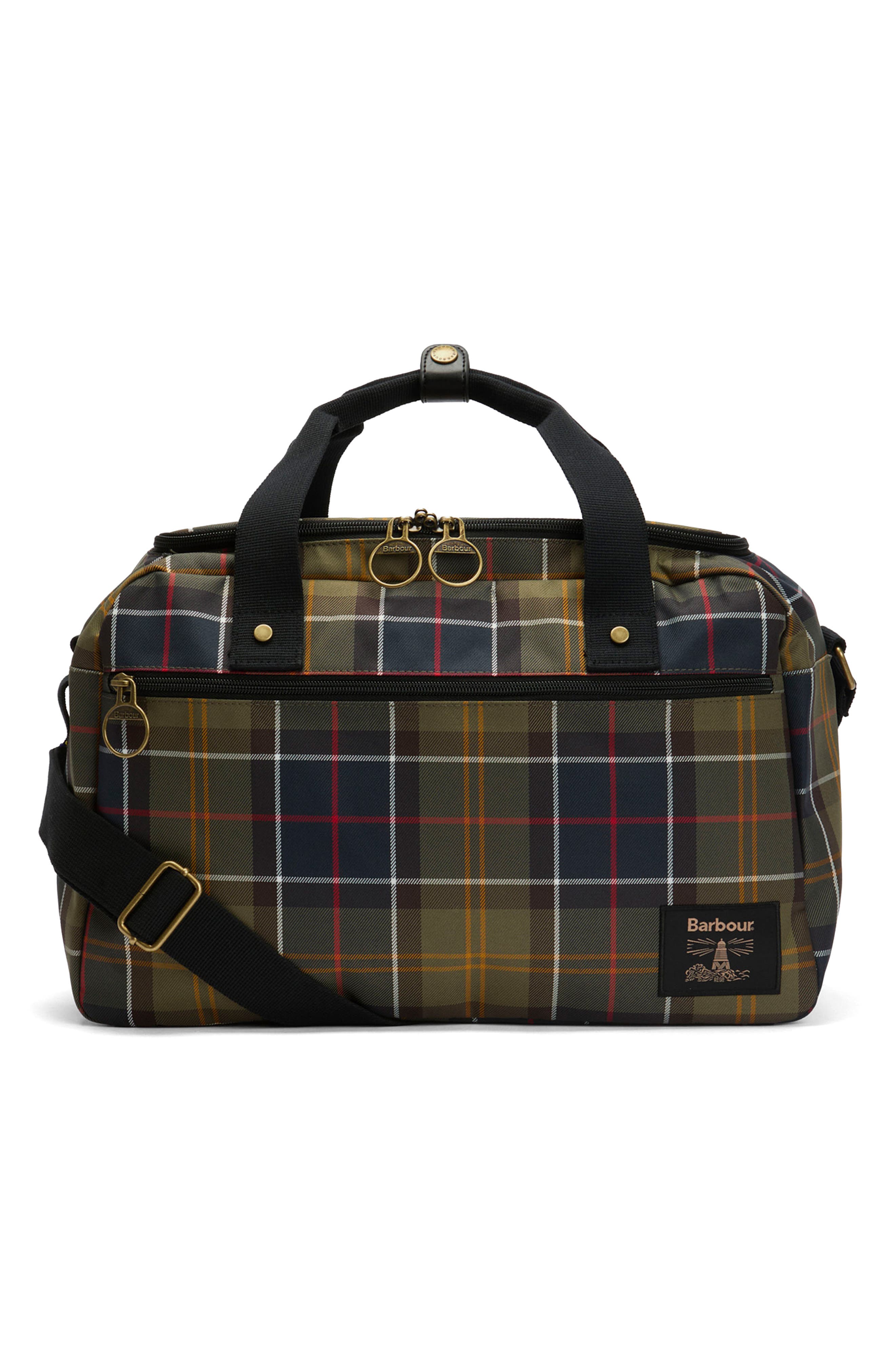 Barbour Torridon Tartan Flight Holdall Duffle Bag, Main, color, Classic Tartan