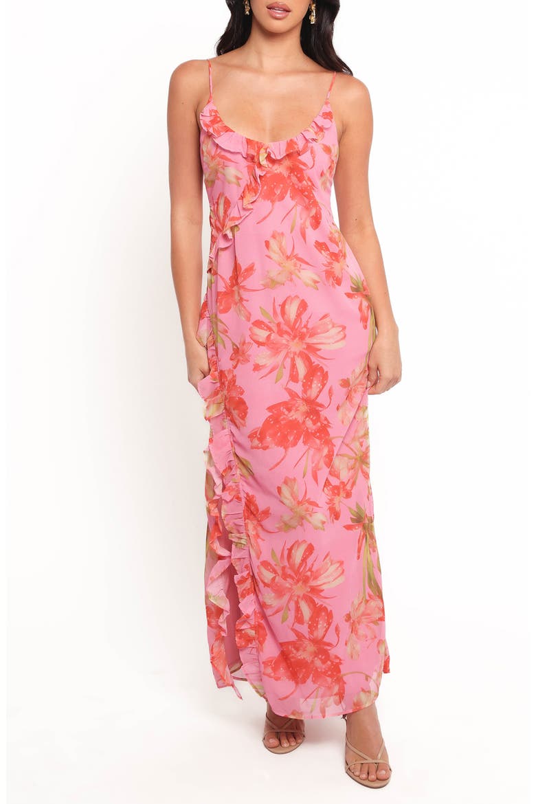 Charli Floral Print Slipdress, Main, color, TROPICAL FLORAL