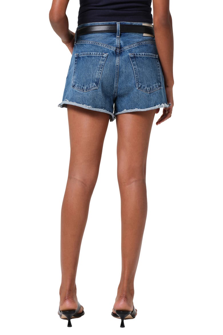 Marlow High Waist Denim Cutoff Shorts, Alternate, color, ALLORA