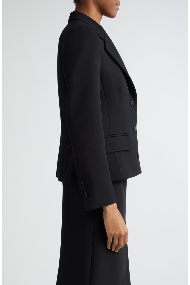 Single Breasted Wool Blazer, Alternate, color, N0000 NERO