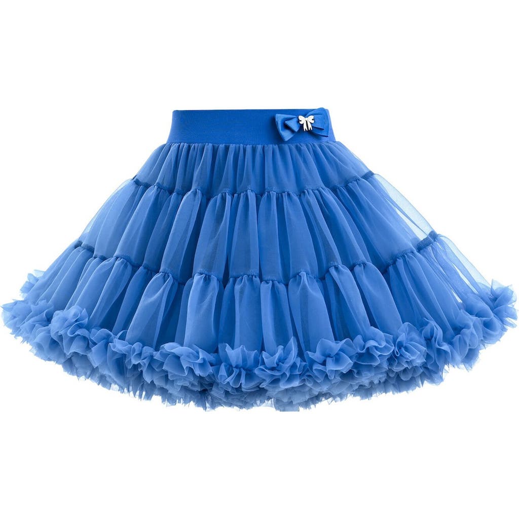 Mimi Tutu Blue Bow Tulle Skirt In Blue