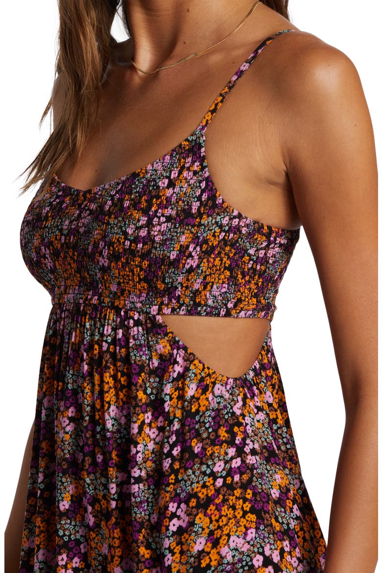 Hot Tropics Cutout Maxi Dress, Alternate, color, ANTHRACITE FLORAL DAZE