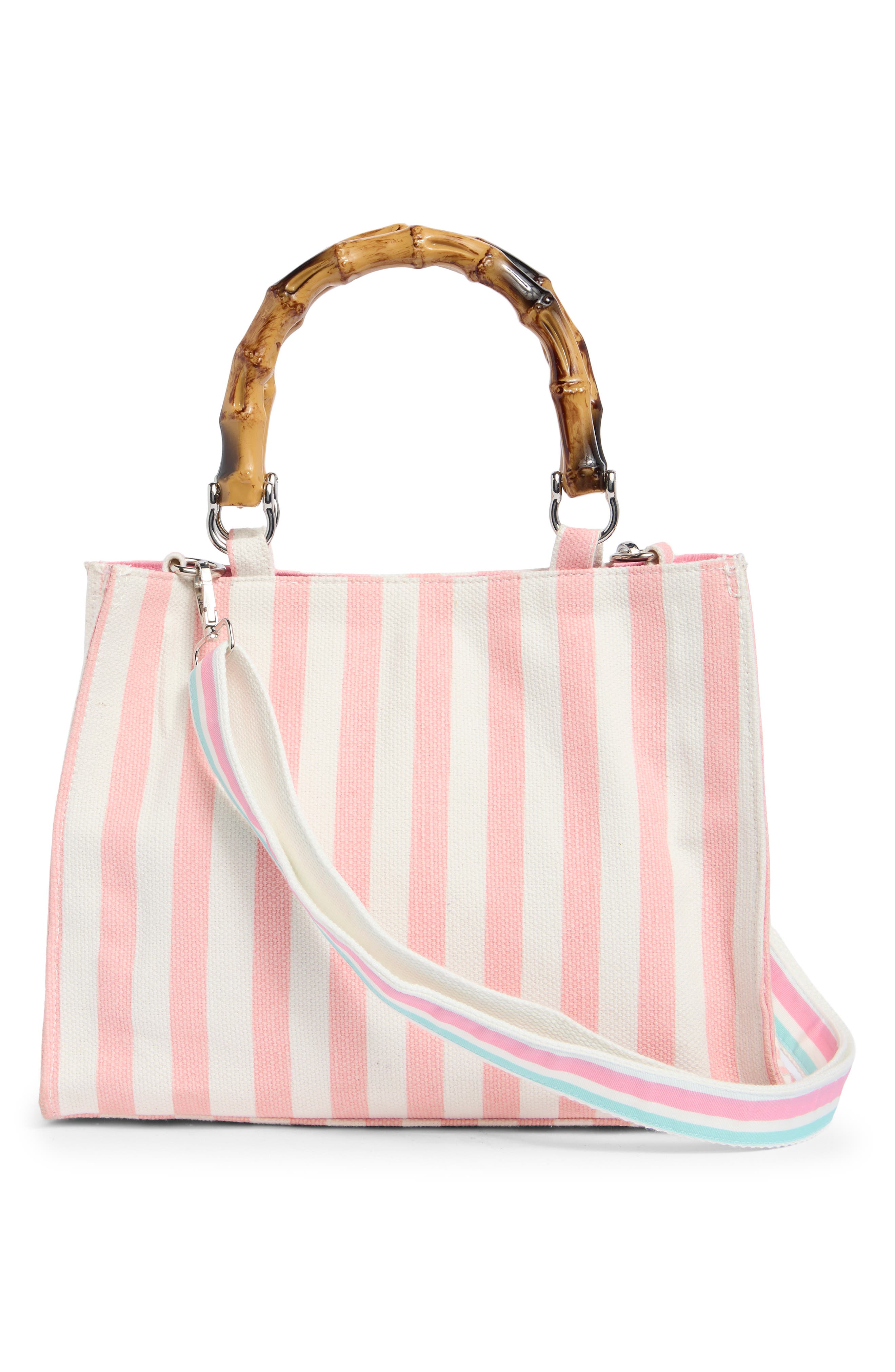 Mini Tote Bag, Alternate, color, WHITE/ PINK MULTI