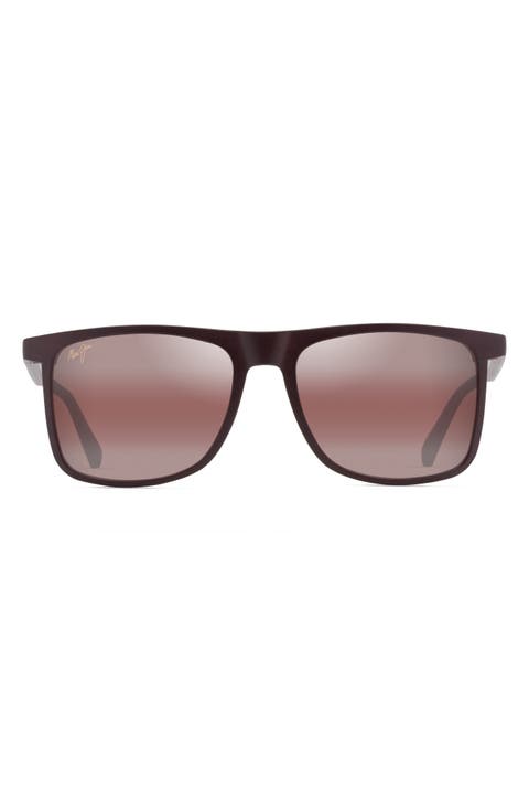 Makamae 56mm Polarized Square Sunglasses